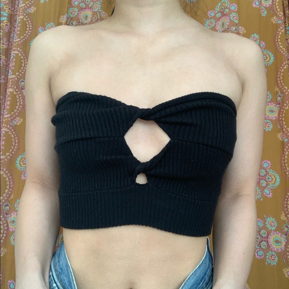 UO cropped knit tube top